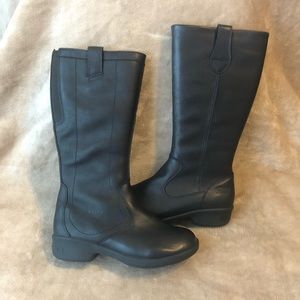 New Keen Tall Leather Black Boots Size 7